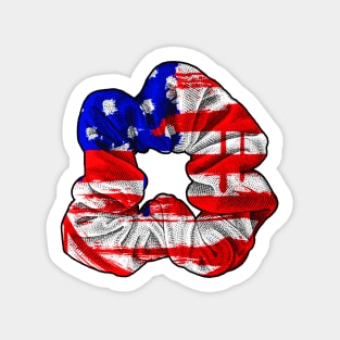 Scrunchie VSCO Girl Hair Tie Girls USA Flag American Patriotic America Sticker